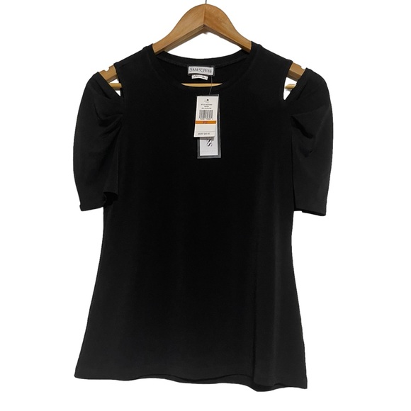 Sam & Jess Women’s Off Shoulder Black Blouse Size PS - Picture 1 of 6
